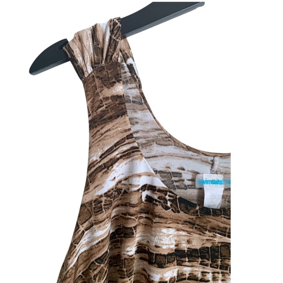 Swimsuits For All Swim Dress Size 18/20 Sleeveless Max Dress Plus Swim Pack & Go - Picture 3 of 5